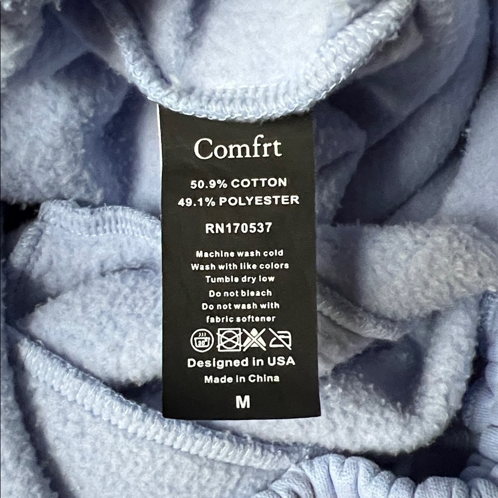 Comfrt Collection Pastel Edit Periwinkle Joggers. Size Medium - Picture 6 of 11